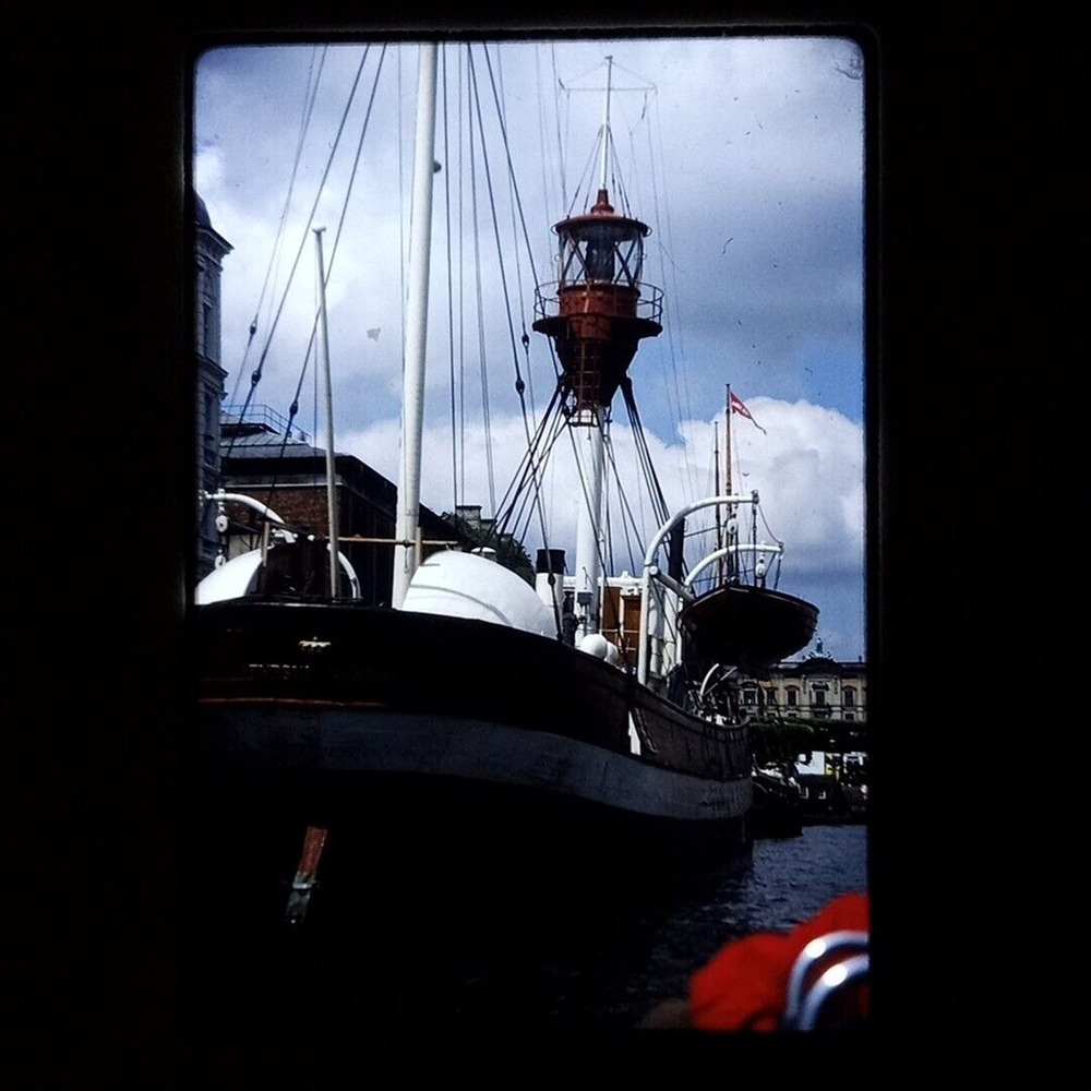 Old Ship Fyrski XVII Copenhagen Denmark Slide Photo Kodachrome - News Article